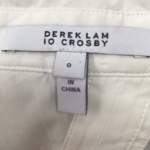 Derek Lam 10 Crosby Button Up Tie Back top 0 XS - Picture 8 of 12